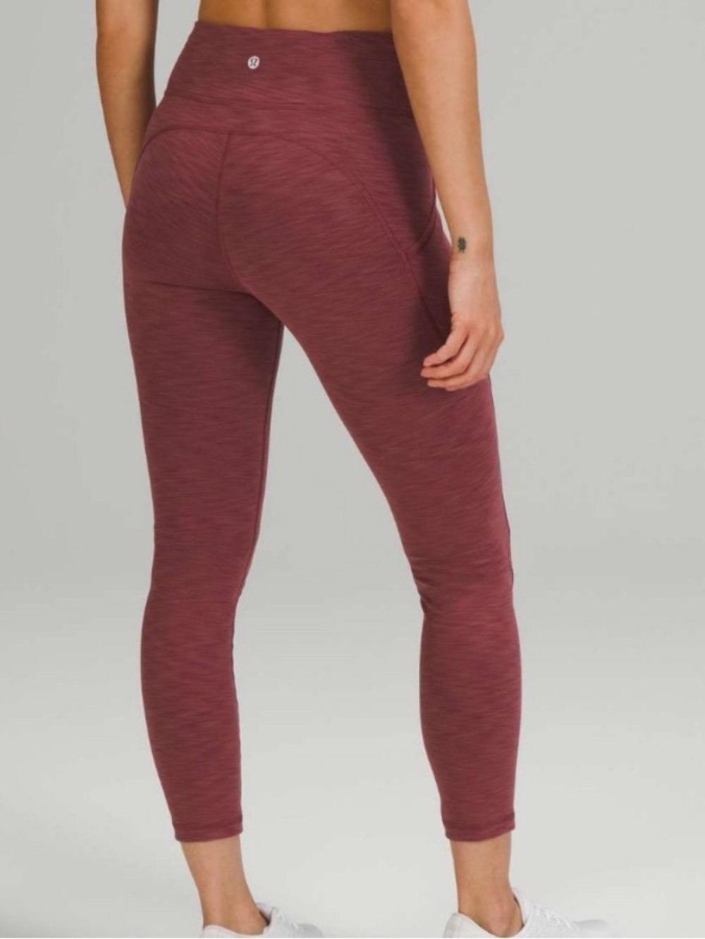 Lululemon invigorate tight legging Heather mulled wine